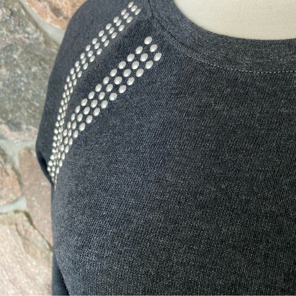 Bluenotes knit Smokey grey studded sweater - Picture 3 of 5